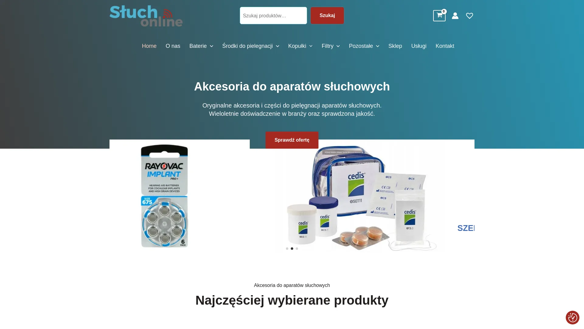 Zrzut ekranu strony