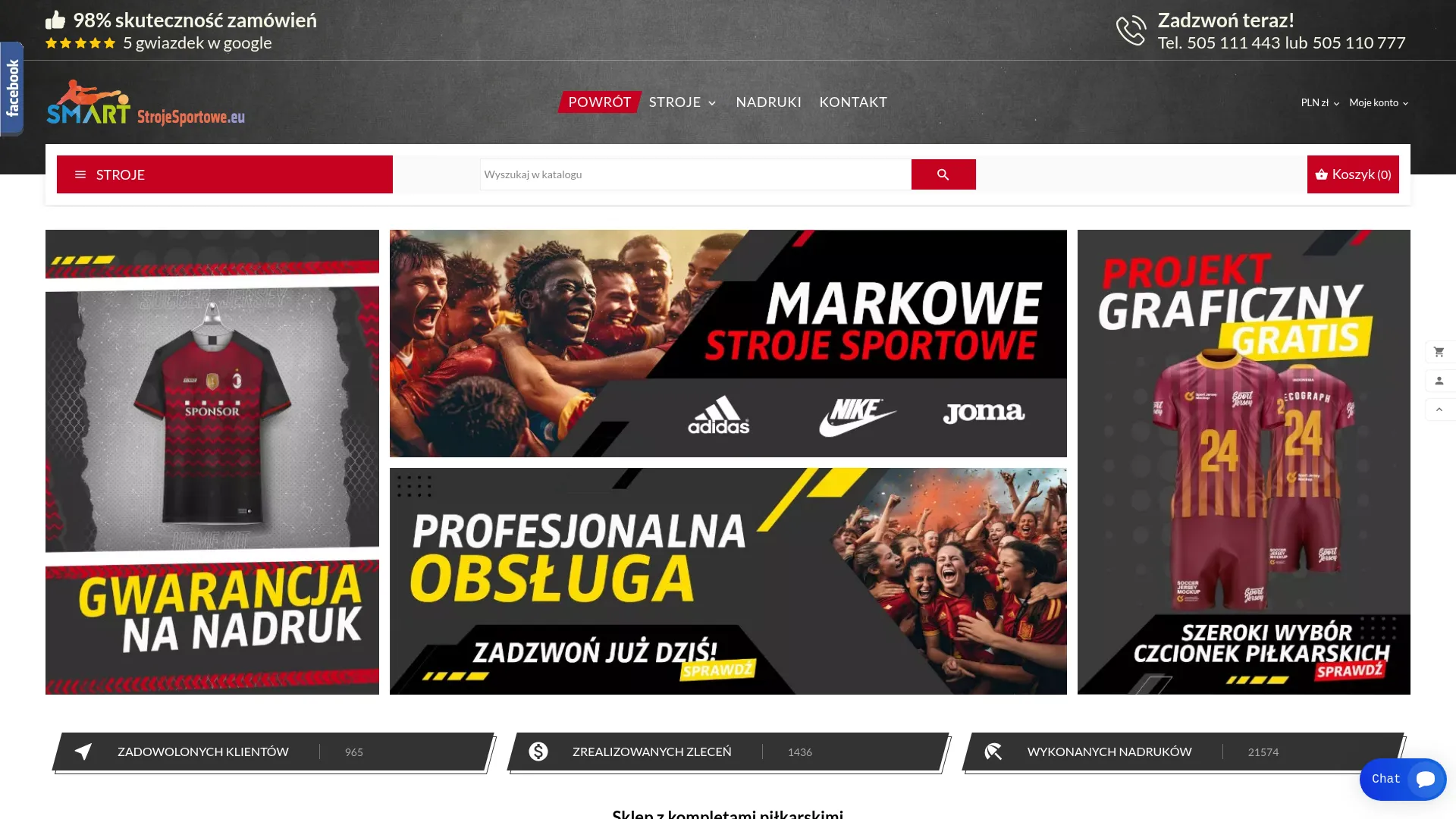 Zrzut ekranu strony