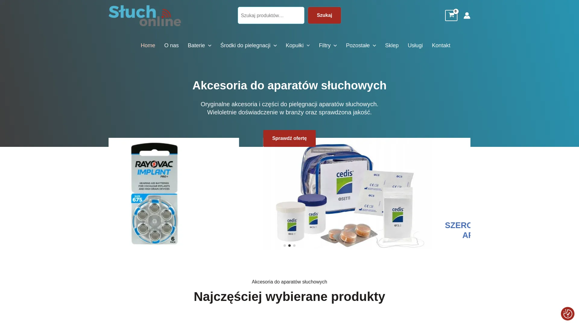 Zrzut ekranu strony