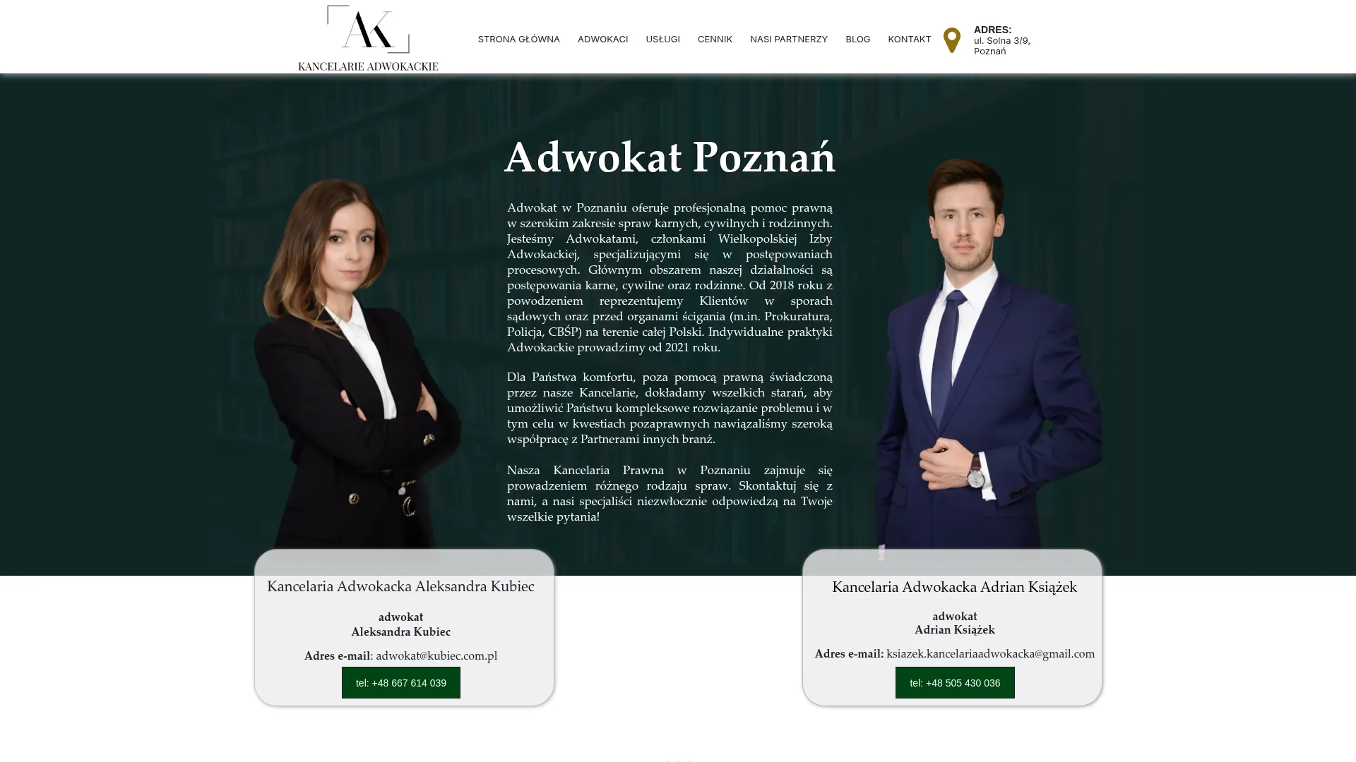 Zrzut ekranu strony