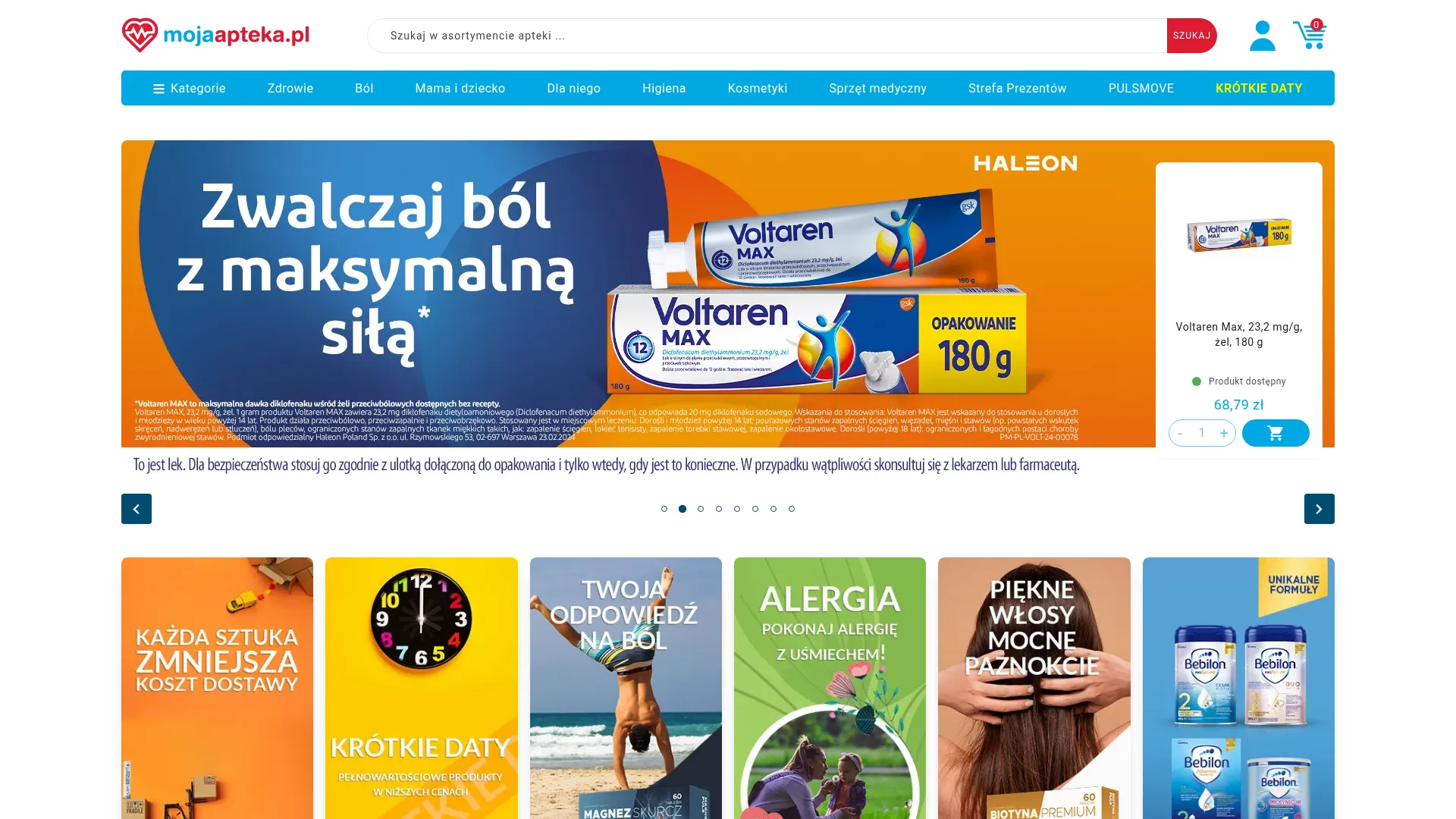 Zrzut ekranu strony