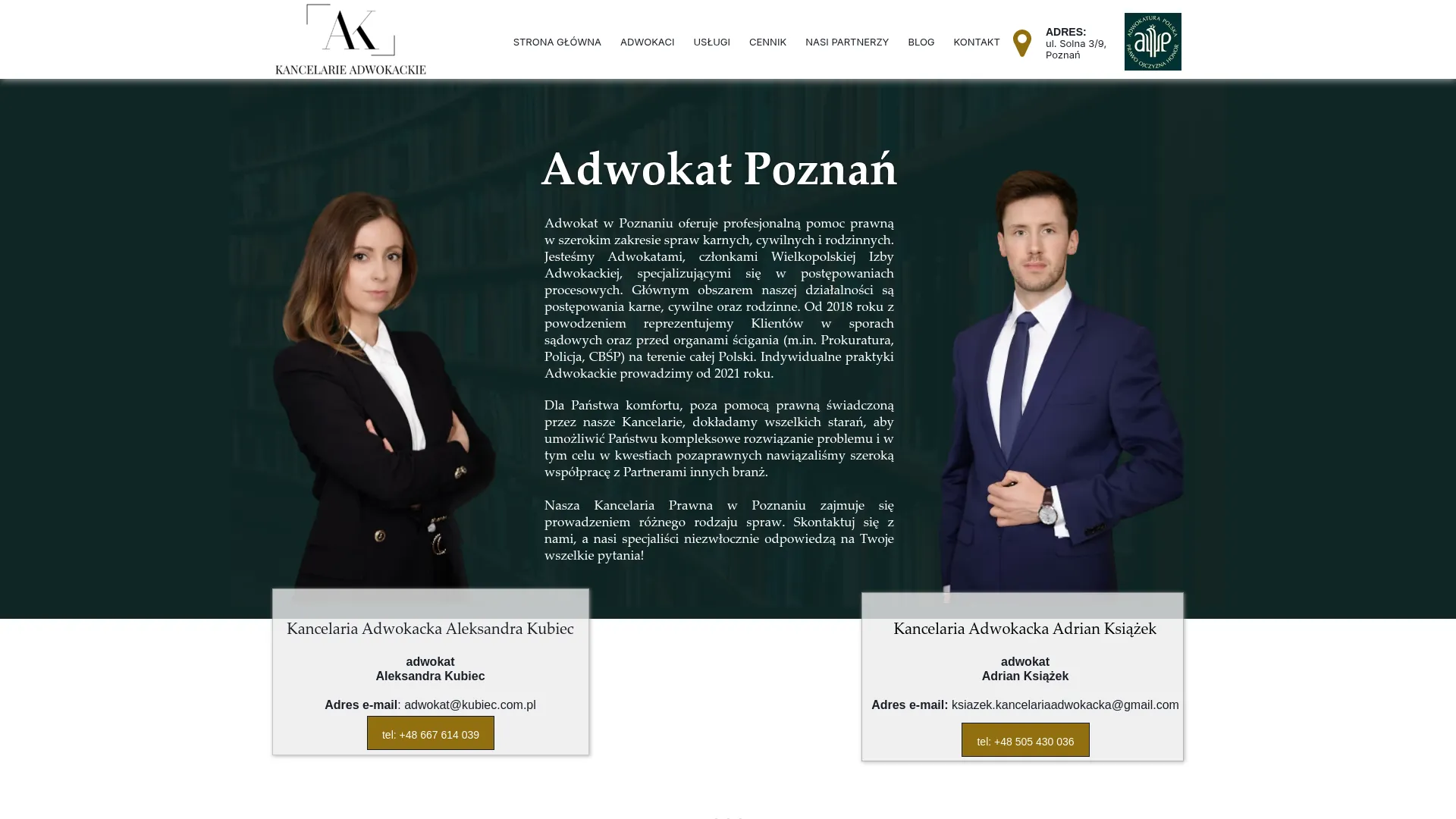 Zrzut ekranu strony